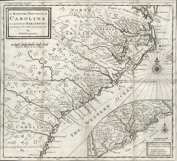 2-Southeast Map By Herman Moll