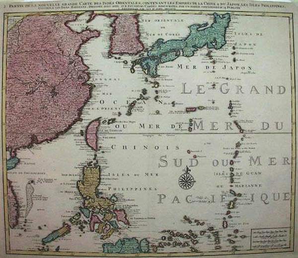 86-Asia, China, Japan and Philippines Map By Jan Barend Elwe