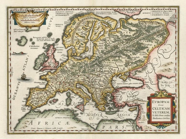 57-Europe and Europe Map By Jodocus Hondius - Gerhard Mercator