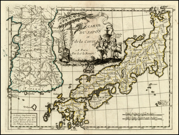 50-Japan and Korea Map By George Louis Le Rouge