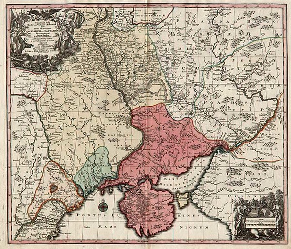 3-Europe, Russia and Turkey Map By Matthaus Seutter