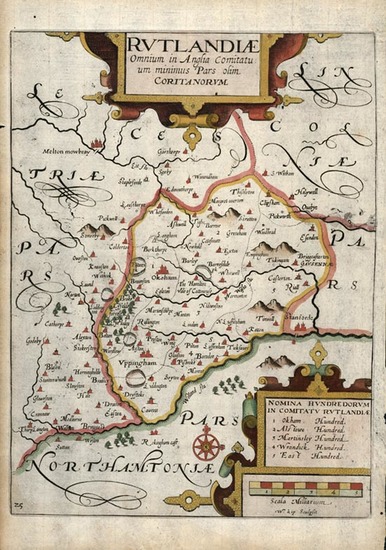 74-Europe and British Isles Map By William Kip / Christopher Saxton