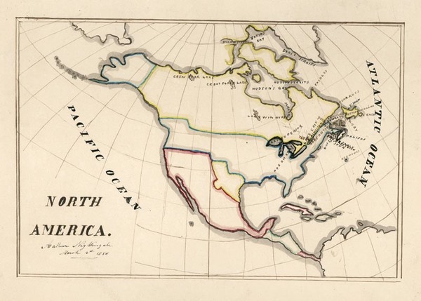 22-North America Map By Arthur Nightingale