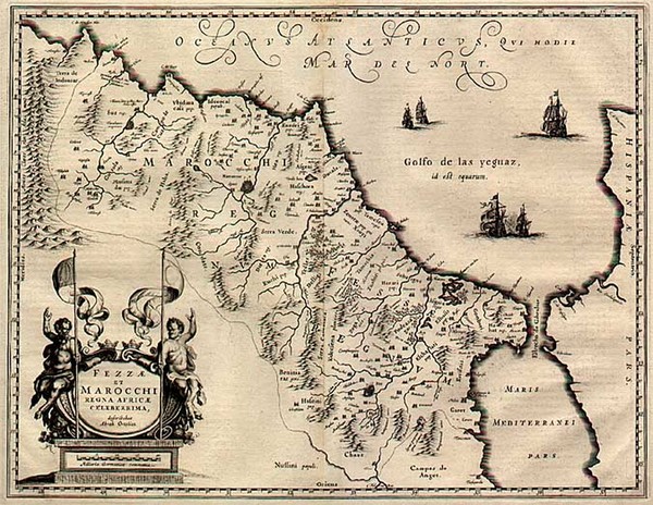 57-Africa and North Africa Map By Willem Janszoon Blaeu