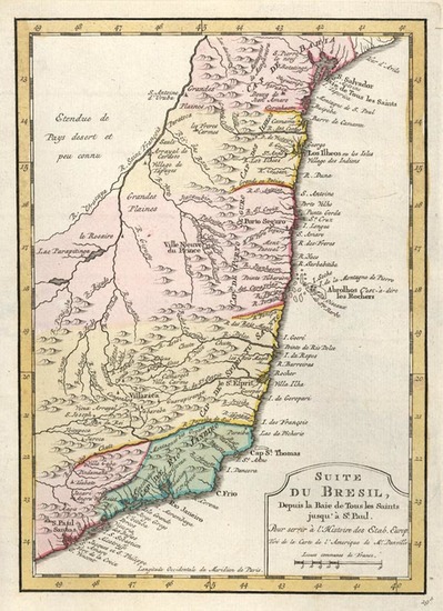 11-South America and Brazil Map By J.V. Schley