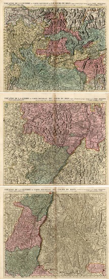 57-Switzerland, France and Germany Map By Reiner & Joshua Ottens