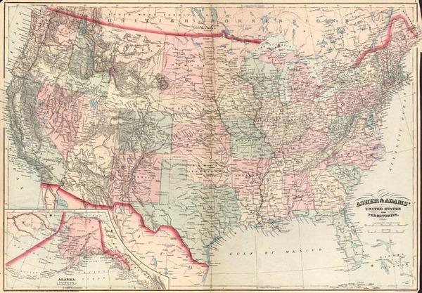 32-United States Map By Asher  &  Adams