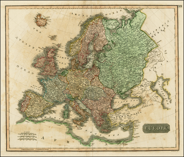 50-Europe and Europe Map By John Cary