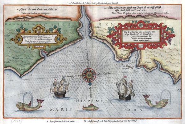 43-Europe and Spain Map By Lucas Janszoon Waghenaer