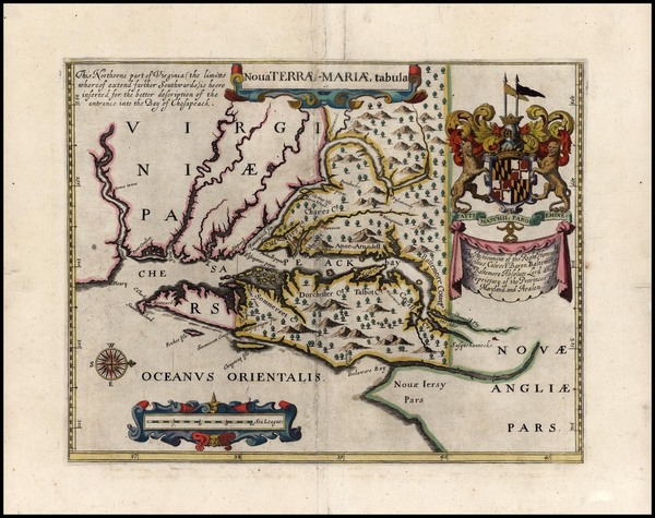 34-Mid-Atlantic Map By John Ogilby