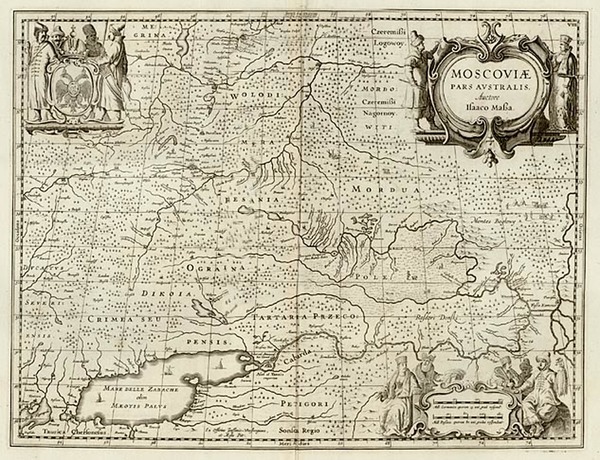 66-Russia Map By William Pitt  &  Johannes von Wasenberg