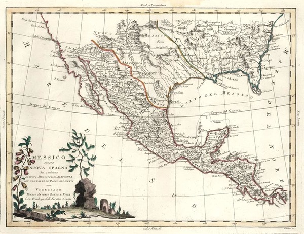 45-South, Texas, Plains and Southwest Map By Antonio Zatta