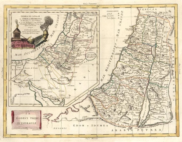 11-Asia and Holy Land Map By Antonio Zatta