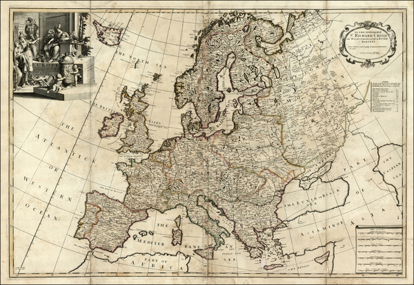 52-Europe and Europe Map By John Senex  &  Charles Price