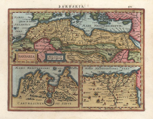 91-Africa and North Africa Map By Jodocus Hondius -  Gerard Mercator