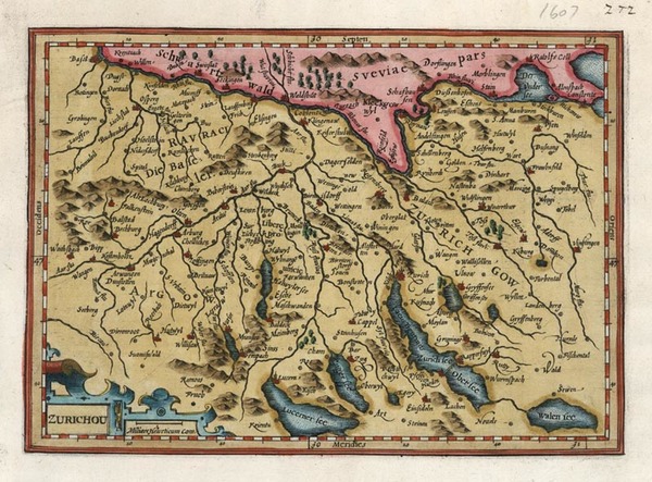 59-Europe and Switzerland Map By Henricus Hondius - Gerhard Mercator