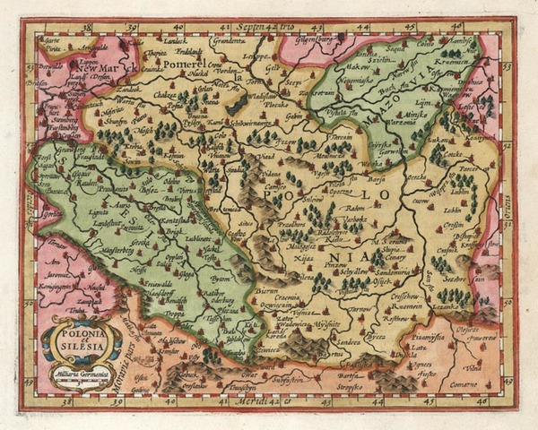 46-Europe and Poland Map By Henricus Hondius - Gerhard Mercator