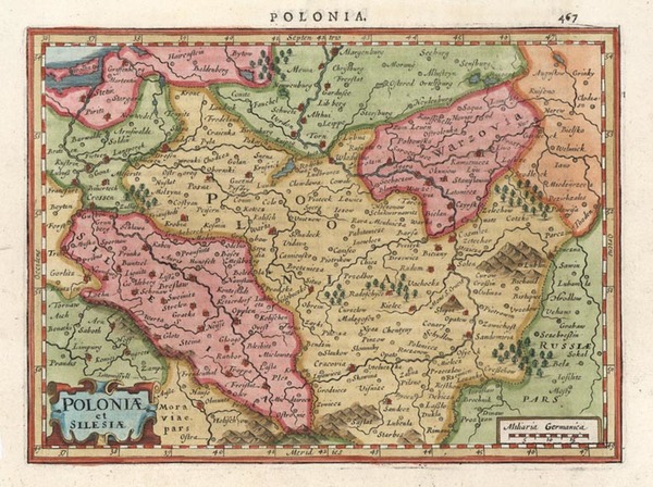 70-Europe and Poland Map By Henricus Hondius - Gerhard Mercator