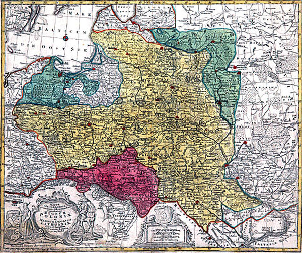 89-Europe, Poland and Baltic Countries Map By Tobias Conrad Lotter