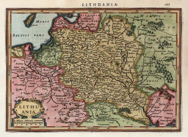 25-Europe, Poland, Russia and Baltic Countries Map By Henricus Hondius - Gerhard Mercator