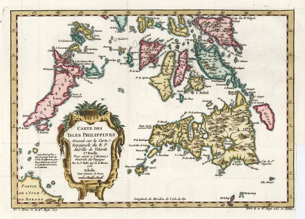 22-Asia and Philippines Map By Jacques Nicolas Bellin