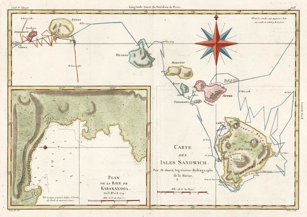 62-Hawaii, Australia & Oceania and Hawaii Map By Rigobert Bonne