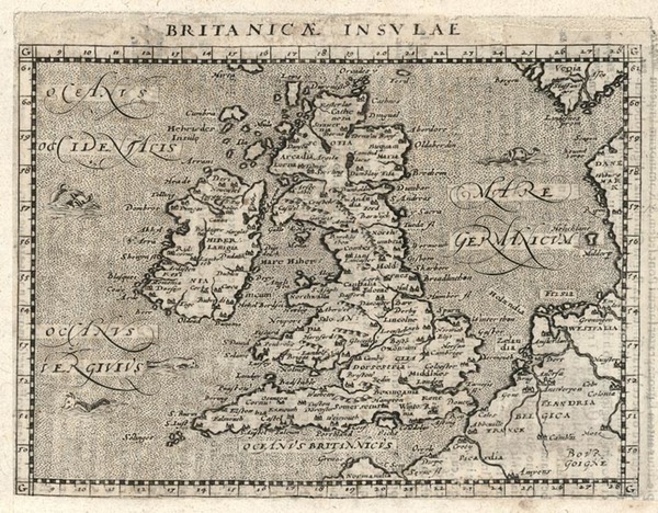 25-British Isles Map By Giovanni Antonio Magini