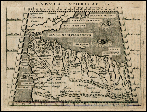 58-Africa and North Africa Map By Giovanni Antonio Magini