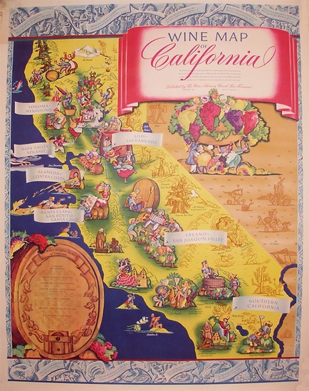 50-California Map By Ruth Taylor White / Schwabacher-Frey Co.