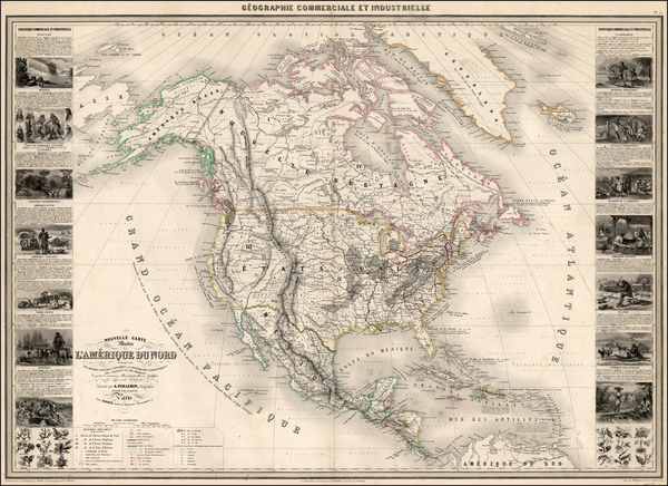 18-North America Map By Alexandre Vuillemin