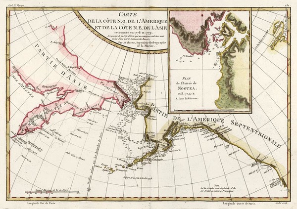 67-Alaska, Asia and Russia in Asia Map By Rigobert Bonne