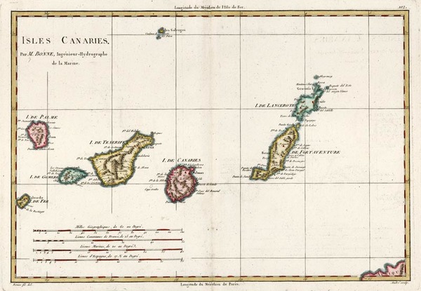 34-World, Atlantic Ocean, Africa and North Africa Map By Rigobert Bonne