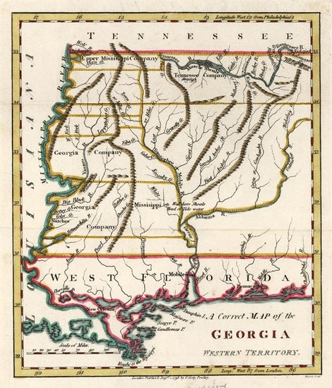 45-South and Southeast Map By Jedidiah Morse  &  Charles Dilly