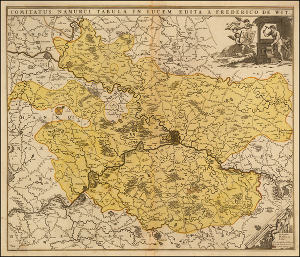 24-Belgium Map By Frederick De Wit