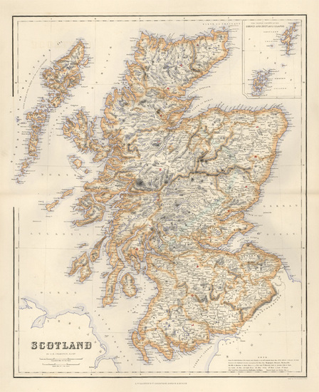 30-Europe and British Isles Map By Archibald Fullarton & Co.