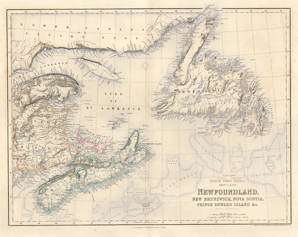 23-Canada Map By Archibald Fullarton & Co.