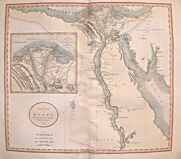 88-Middle East, Egypt and North Africa Map By John Cary