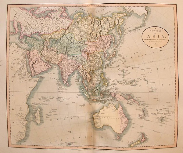 29-Asia, Asia, Australia & Oceania and Oceania Map By John Cary