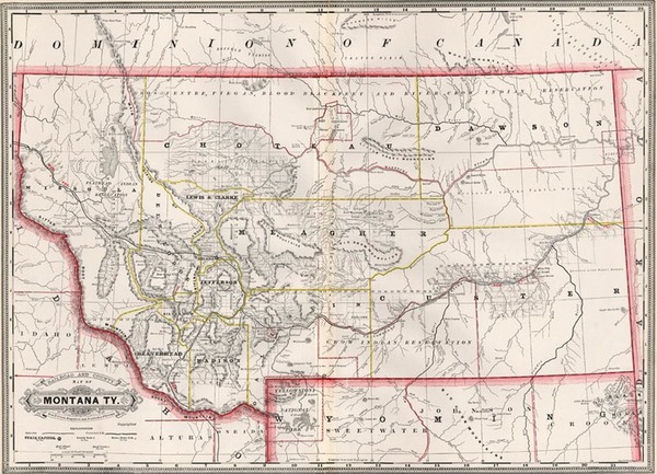 92-Plains and Rocky Mountains Map By George F. Cram