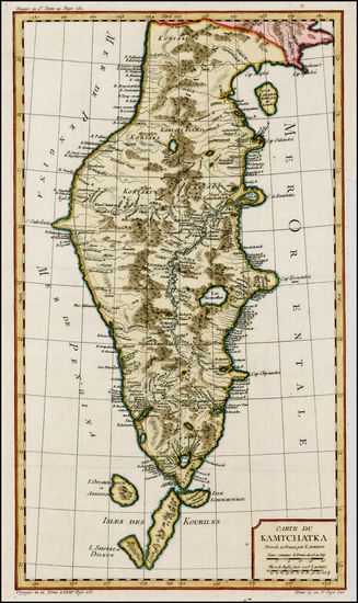 90-Russia in Asia Map By Jacques Nicolas Bellin