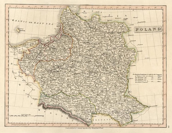 90-Europe and Poland Map By Charles Smith