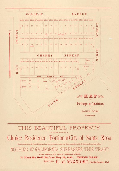 71-California Map By H.M. McKnight