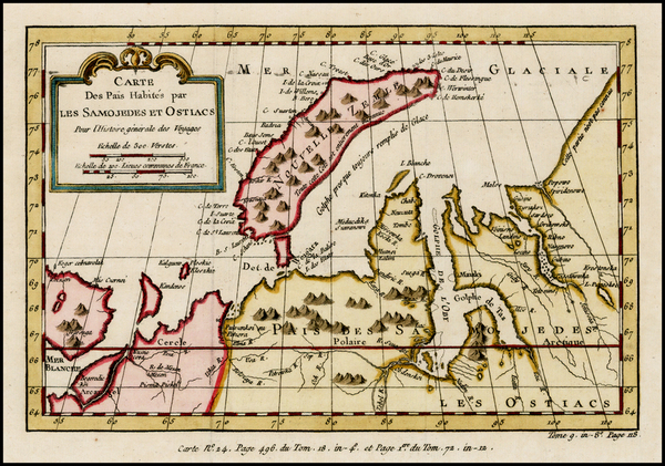 26-Polar Maps and Russia Map By Jacques Nicolas Bellin