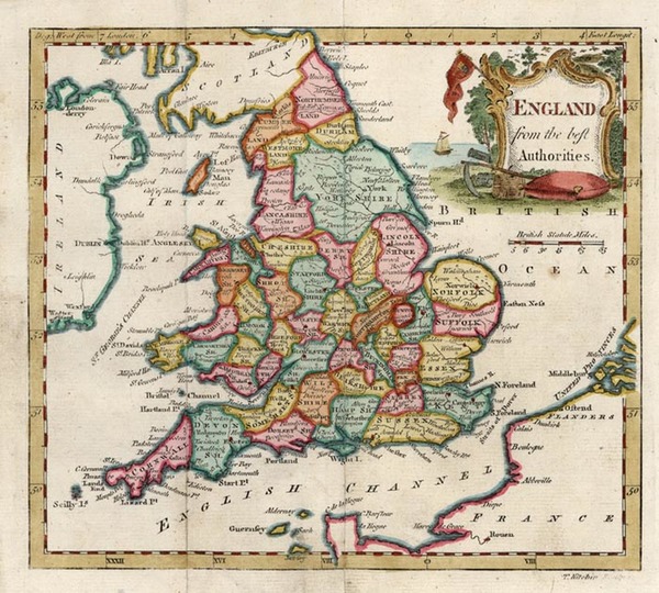 31-Europe and British Isles Map By Thomas Kitchin