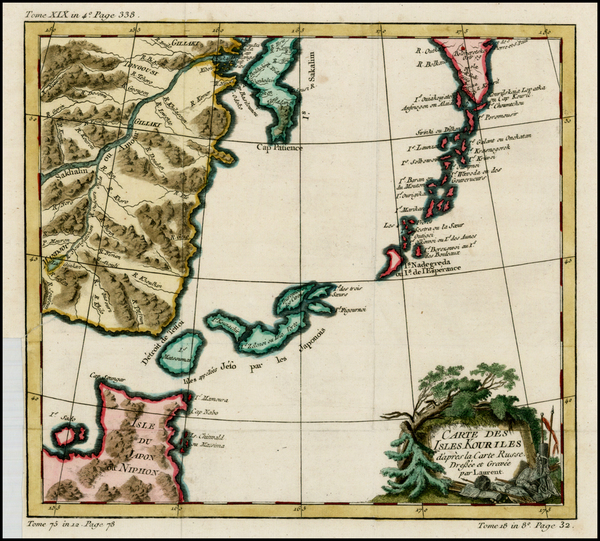 43-Asia, China, Japan, Central Asia & Caucasus and Russia in Asia Map By La Harpe