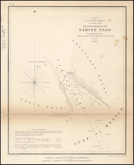 29-South and Texas Map By United States Coast Survey