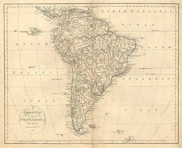 52-South America Map By John Russell
