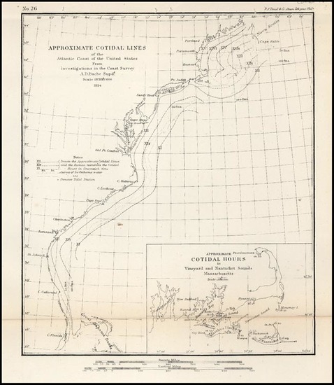 93-United States, New England and Mid-Atlantic Map By U.S. Coast Survey