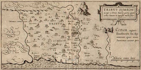 60-Asia and Holy Land Map By Christian van Adrichom