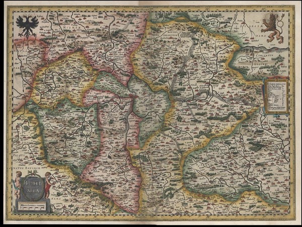 37-Europe and Czech Republic & Slovakia Map By Willem Janszoon Blaeu